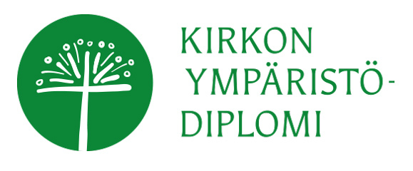 Kirkon ympäristödiplomin logo.
