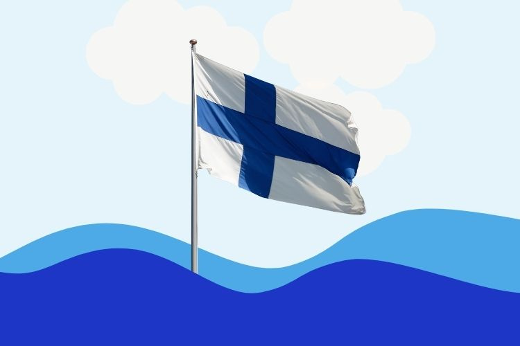 Suomen lippu.